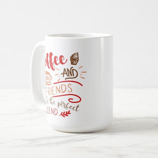 コーヒー&フレンズパーフェクトブレンド引用文 コーヒーマグカップ (正面左)