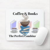 コーヒー&ブックス – 完璧な組み合わせ マウスパッド (マウス)