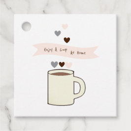 コーヒー ブライダルシャワー お持ち帰り フェイバータグ