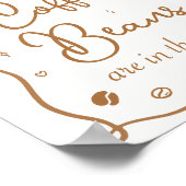 コーヒー ブライダルシャワー コーヒー豆の数を当ててみて ポスター (角)