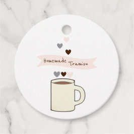 コーヒー ブライダルシャワー フェイバータグ