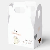 コーヒー ブライダルシャワー フェイバーボックス (オープン)