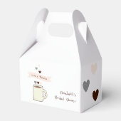コーヒー ブライダルシャワー フェイバーボックス (正面サイド)