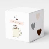 コーヒー ブライダルシャワー フェイバーボックス (正面サイド)