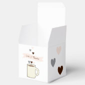 コーヒー ブライダルシャワー フェイバーボックス (オープン)