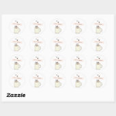 コーヒー ブライダルシャワー ラウンドシール (シート)