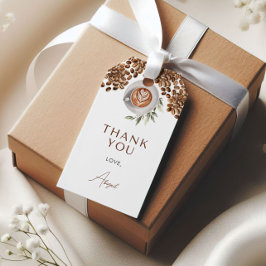 コーヒー ブライダルシャワー - 愛が育まれている ギフトタグ