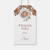 コーヒー ブライダルシャワー - 愛が育まれている ギフトタグ (正面)