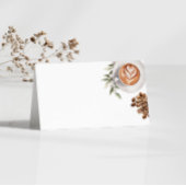 コーヒー ブライダルシャワー - 愛が育まれている フードラベル プレイスカード