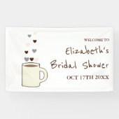 コーヒー ブライダルシャワー 横断幕 (横)