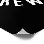 コーヒー・プーン・ダークBgに対して非常にブルーフィリアス ポスター (角)