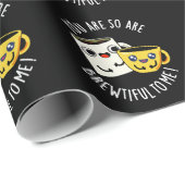 コーヒー・プーン・ダークBgに対して非常にブルーフィリアス ラッピングペーパー (ロールコーナー)