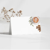 コーヒー ベイビー シャワー - 赤ちゃんが誕生するよ ラベル プレイスカード