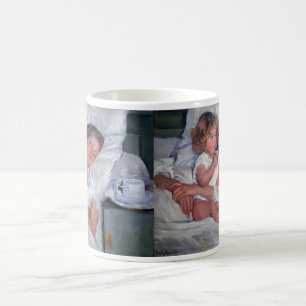 コーヒー: ベッド1のcassattのbreafast コーヒーマグカップ