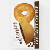 コーヒー&ベーゲルコーヒーショップ 横断幕 (縦)