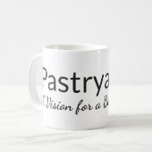 コーヒー、ペストリーおよび平和 コーヒーマグカップ (正面左)