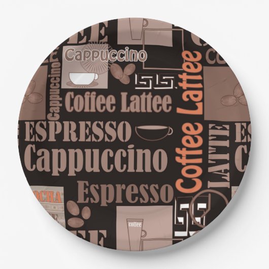 コーヒー ペーパープレート (正面)