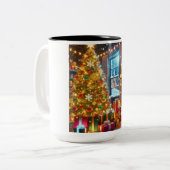 コーヒー、ホットチョコレートマグ ツートーンマグカップ (正面左)