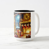 コーヒー、ホットチョコレートマグ ツートーンマグカップ (正面右)