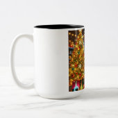 コーヒー、ホットチョコレートマグ ツートーンマグカップ (左)