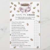 コーヒー&ボウブライダルシャワーオーバーまたはゲーム中 (正面)