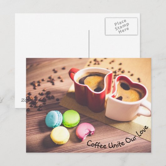コーヒー ポストカード (正面/裏面)