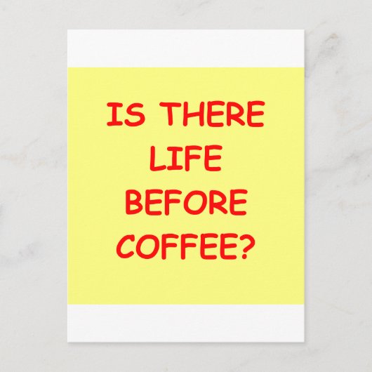 コーヒー ポストカード (正面)