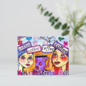 コーヒー ポストカード (スタンド正面)