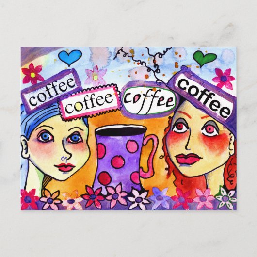 コーヒー ポストカード (正面)