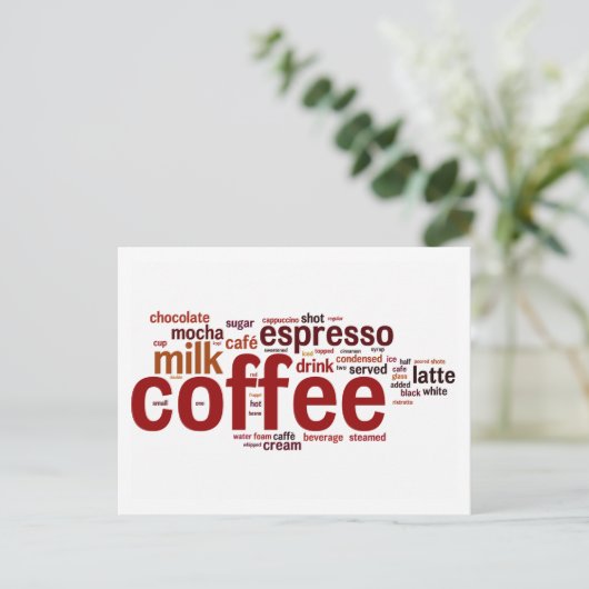 コーヒー ポストカード (スタンド正面)