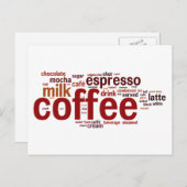 コーヒー ポストカード (正面/裏面)