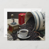 コーヒー ポストカード (正面/裏面)
