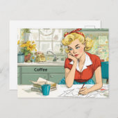 コーヒー ポストカード (正面/裏面)