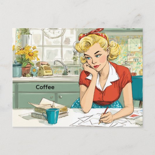 コーヒー ポストカード (正面)
