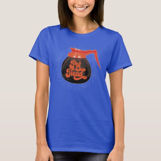(コーヒー) ポットヘッド Tシャツ (正面)