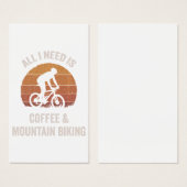 コーヒー&マウンテンサイクリングヴィンテージダウンヒルバイク (正面&裏面)