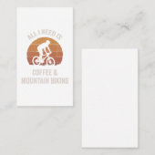 コーヒー&マウンテンサイクリングヴィンテージダウンヒルバイク 割引カード (正面/裏面)