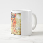 コーヒー・マグでlounging Basenji ジャンボコーヒーマグカップ (正面右)