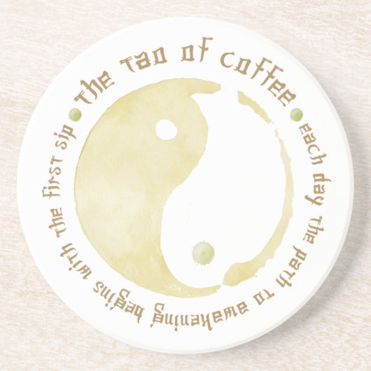 コーヒー・マグのタオ コースター (正面)