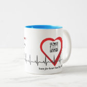 コーヒー・マグのタンパのヘルスケア ツートーンマグカップ (正面右)