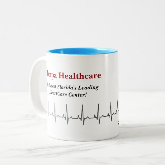 コーヒー・マグのタンパのヘルスケア ツートーンマグカップ (正面左)