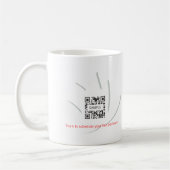 コーヒー・マグのテンプレートのネイルサロン コーヒーマグカップ (左)