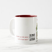 コーヒー・マグのテンプレート私の家の不動産 ツートーンマグカップ (正面左)