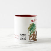 コーヒー・マグのテンプレート私の家の不動産 ツートーンマグカップ (中央)