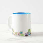コーヒー・マグのテンプレートABCの不動産 ツートーンマグカップ (正面左)