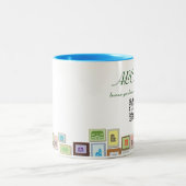 コーヒー・マグのテンプレートABCの不動産 ツートーンマグカップ (中央)