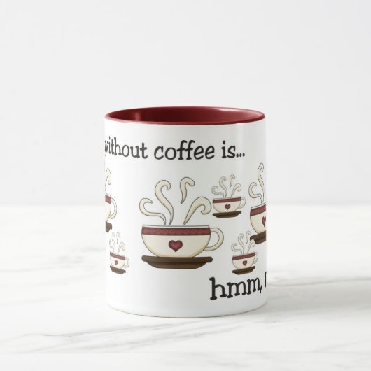 コーヒー・マグのデザインのない日 マグカップ (中央)