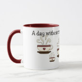 コーヒー・マグのデザインのない日 マグカップ (左)