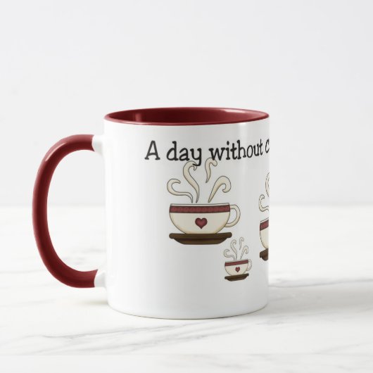 コーヒー・マグのデザインのない日 マグカップ (左)