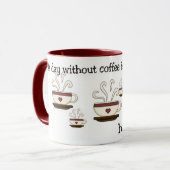 コーヒー・マグのデザインのない日 マグカップ (正面左)